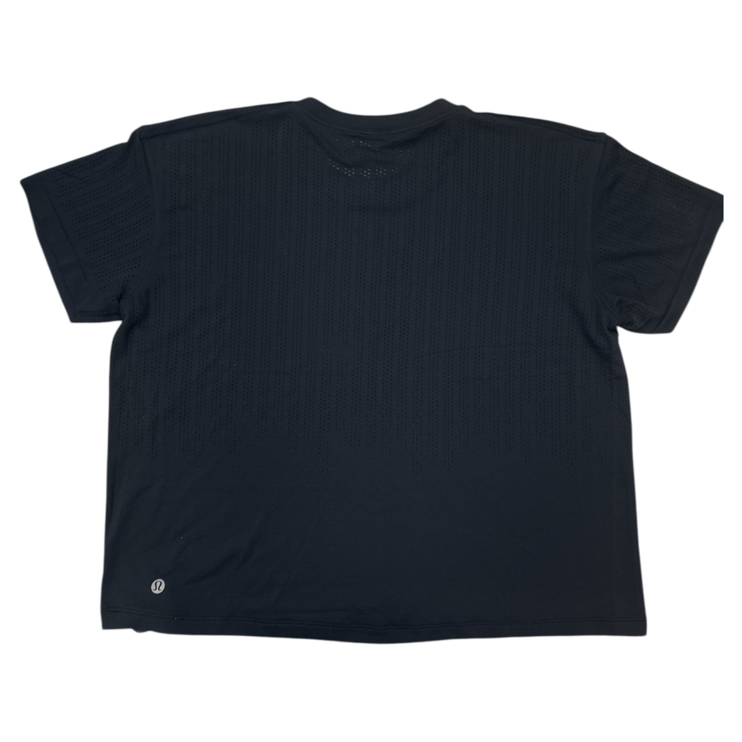Athletic Top Ss By Lululemon In Black, Size:M