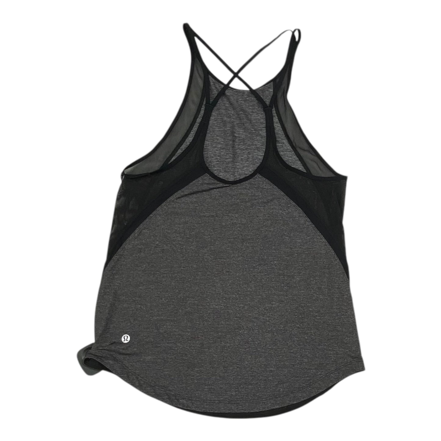 Athletic Tank Top By Lululemon In Black & Grey, Size:S