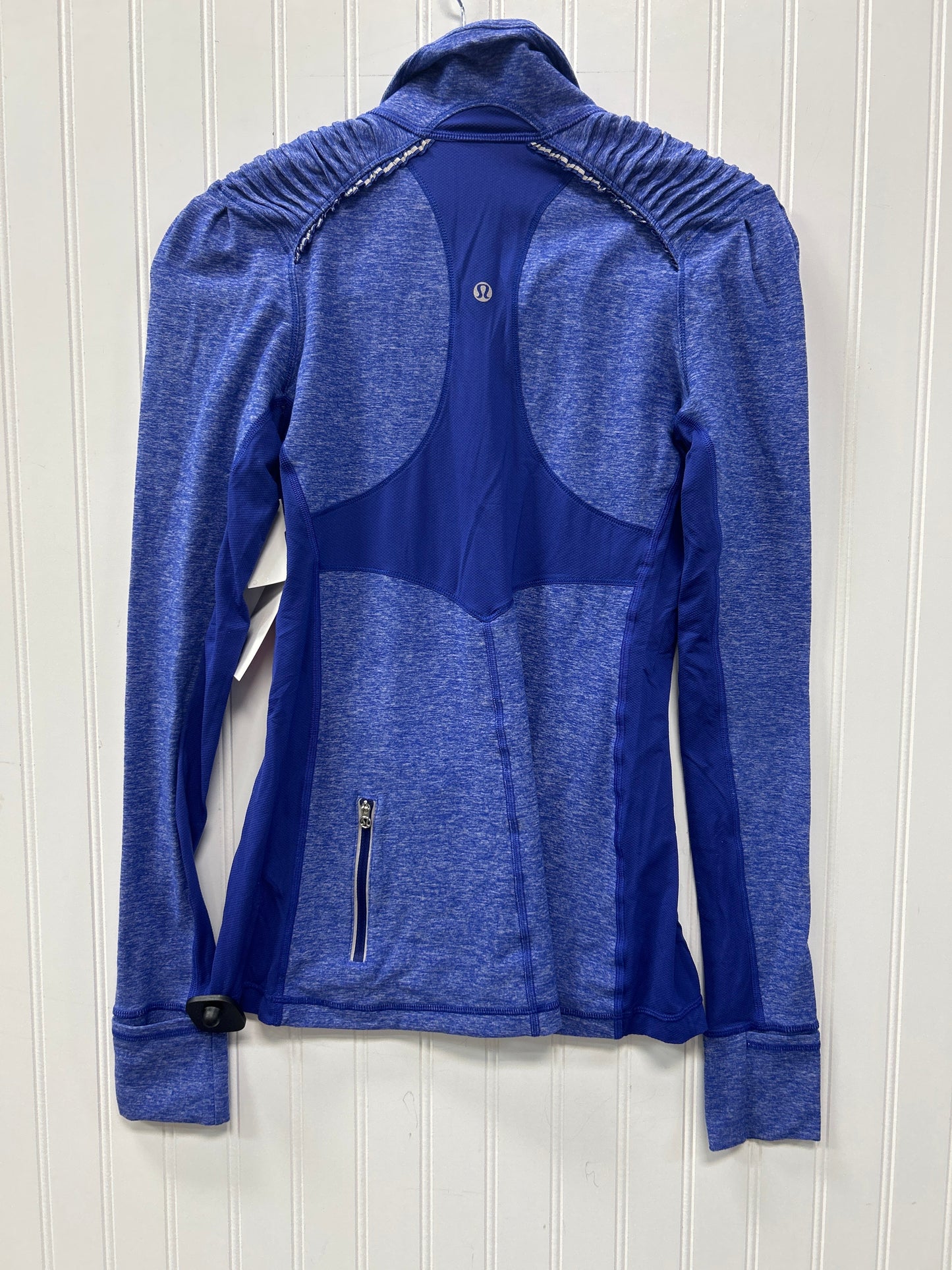 Athletic Top Ls Collar By Lululemon In Blue, Size:6