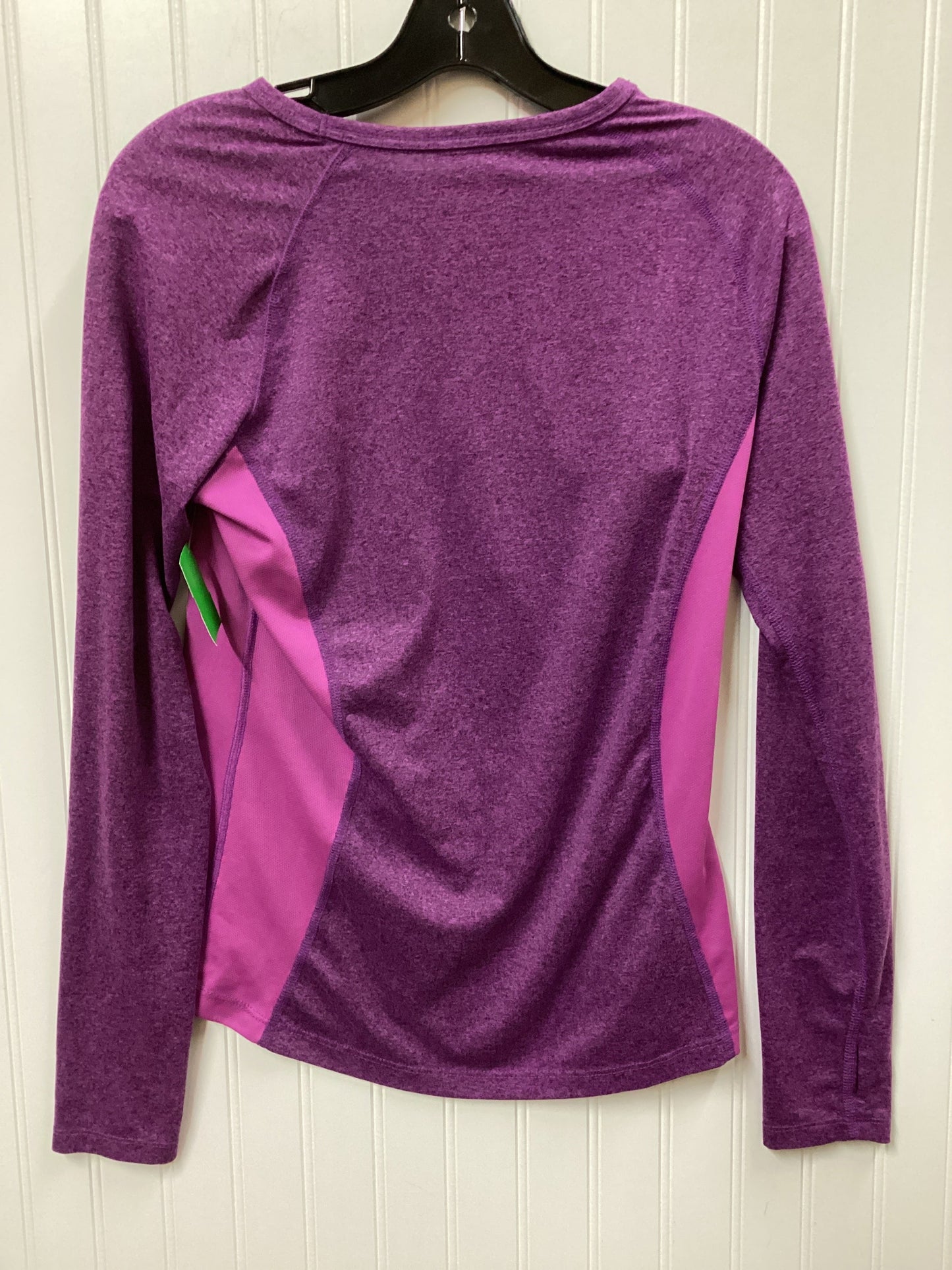 Athletic Top Ls Collar By Danskin In Purple, Size:M