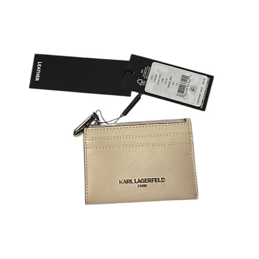 Wallet Designer By Karl Lagerfeld In Cream, Size:Small