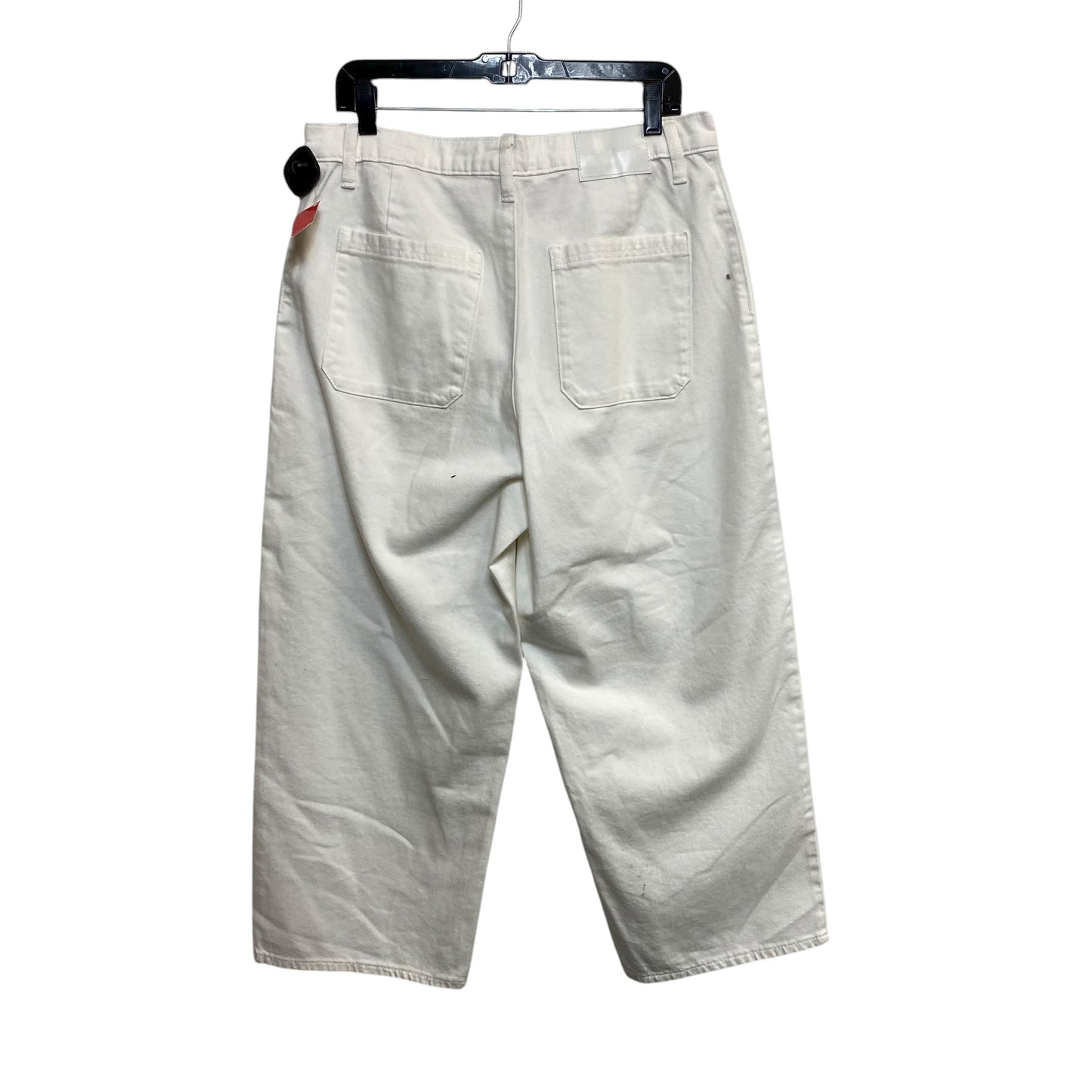 Jeans Straight By Lucky Brand In White Denim, Size:12