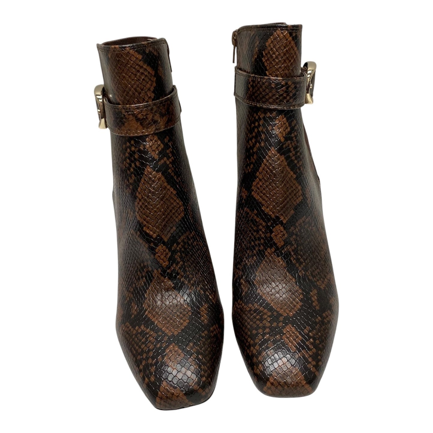 Boots Ankle Heels By Kelly And Katie In Brown, Size:11