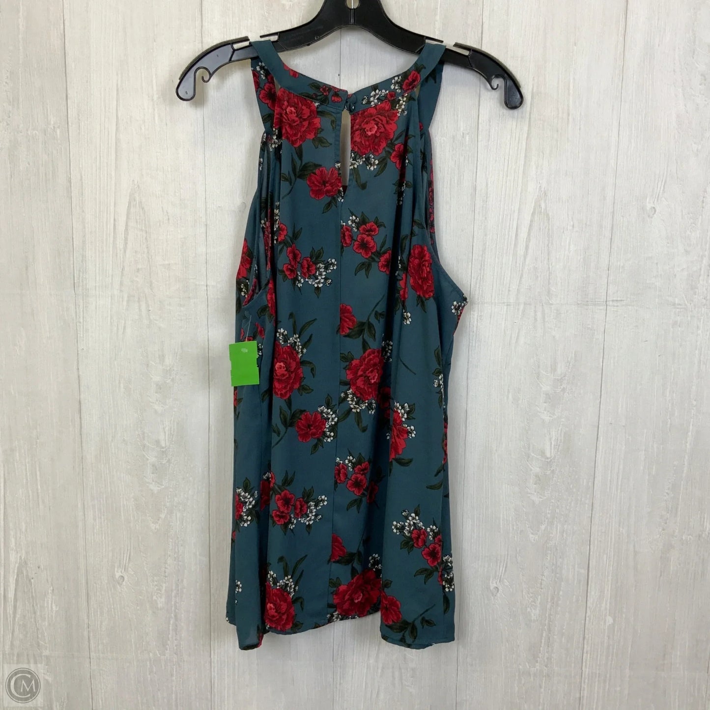 Top Sleeveless By Torrid In Blue & Red, Size: 1x