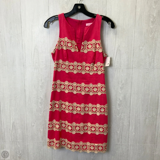 Dress Designer By Lilly Pulitzer In Pink & Tan, Size: Xxs