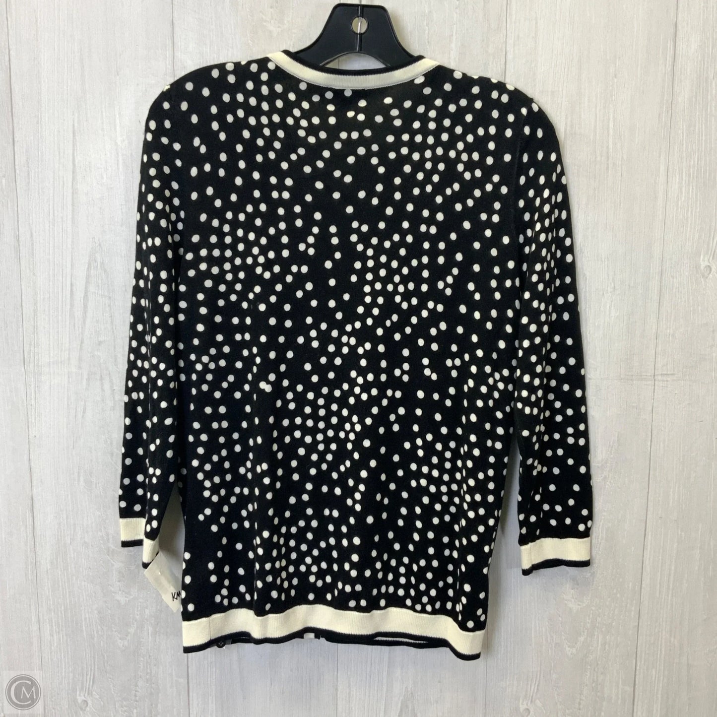 Cardigan By Talbots In Black & White, Size: S