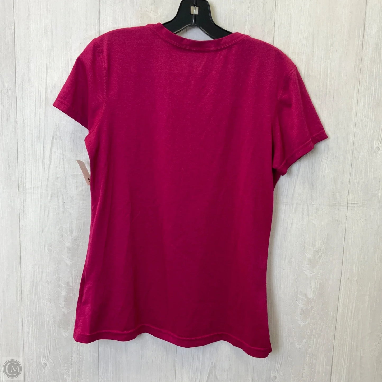 Athletic Top Short Sleeve By Nike Apparel In Pink, Size: M