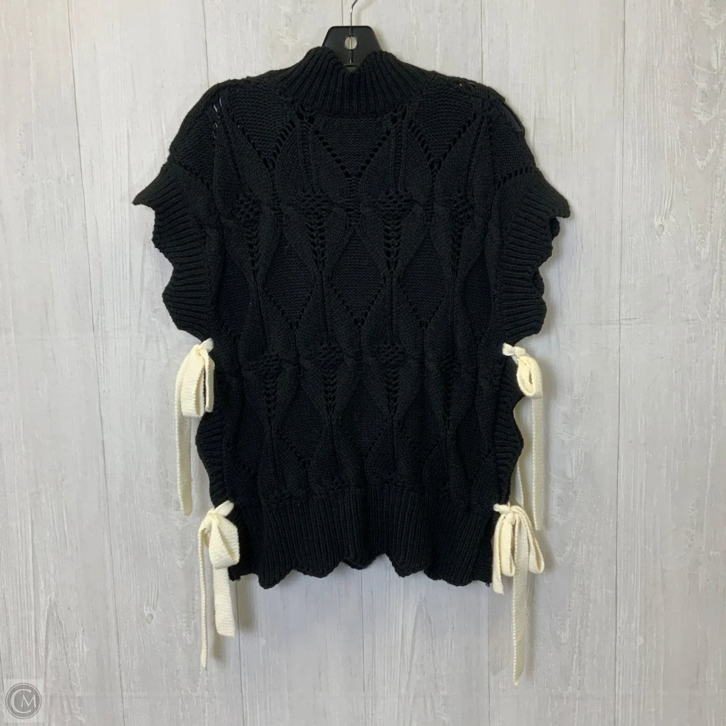 Vest Sweater By Habitat In Black, Size: L