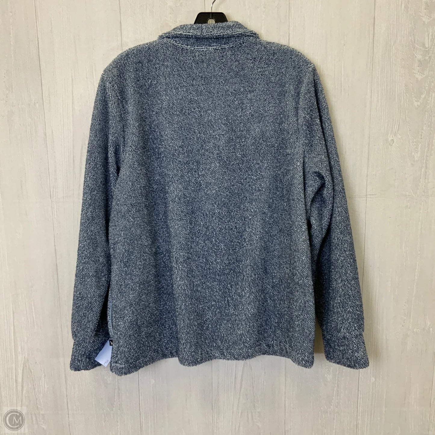 Sweatshirt Collar By Eddie Bauer In Blue, Size: L