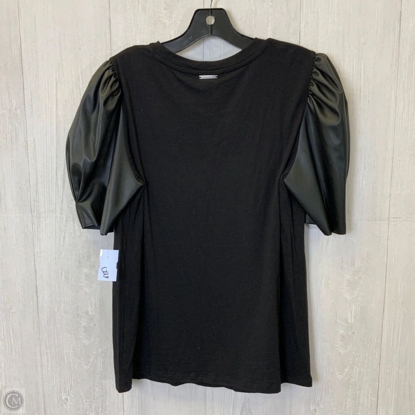 Top Short Sleeve By Michael By Michael Kors In Black, Size: Xl