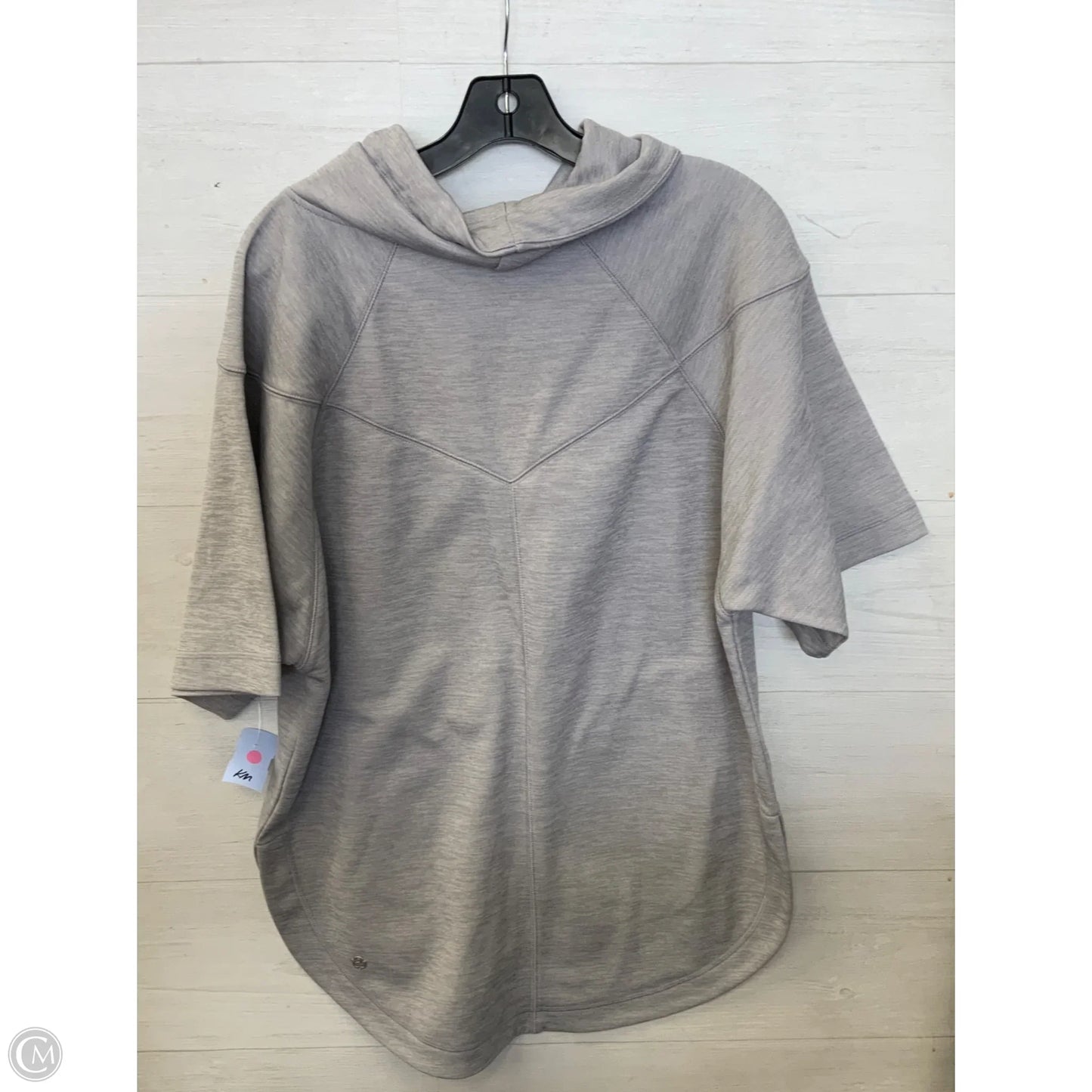 Athletic Top Short Sleeve By Zella In Grey, Size: S
