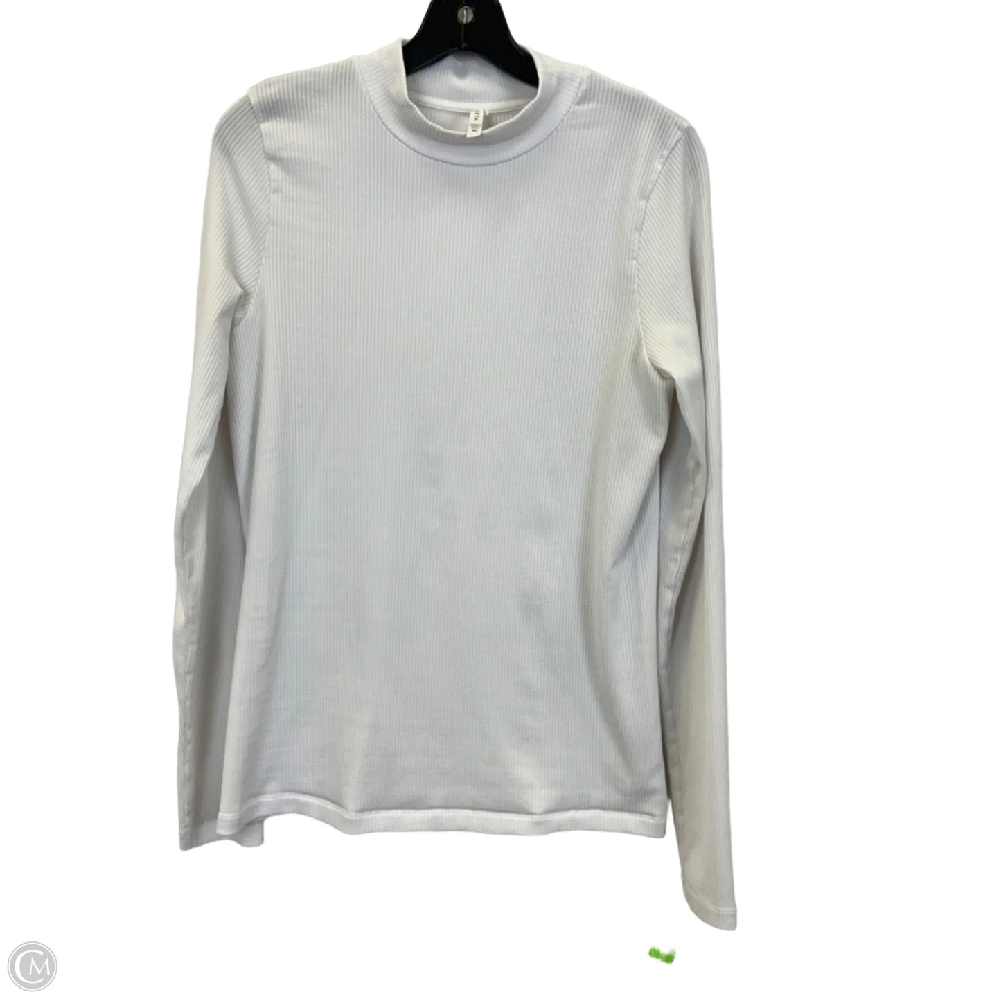 Top Long Sleeve Basic By Athleta In White, Size: Xl
