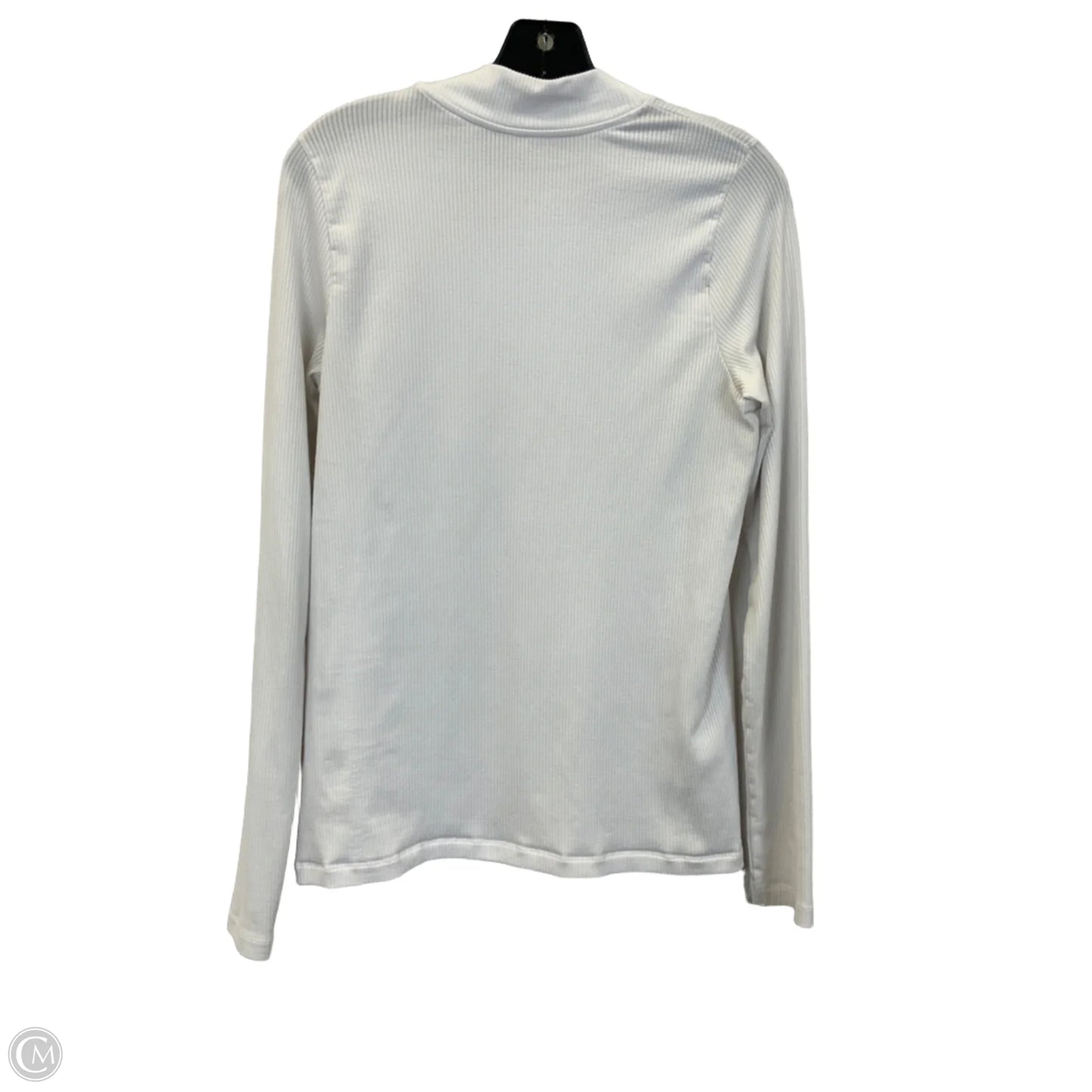 Top Long Sleeve Basic By Athleta In White, Size: Xl