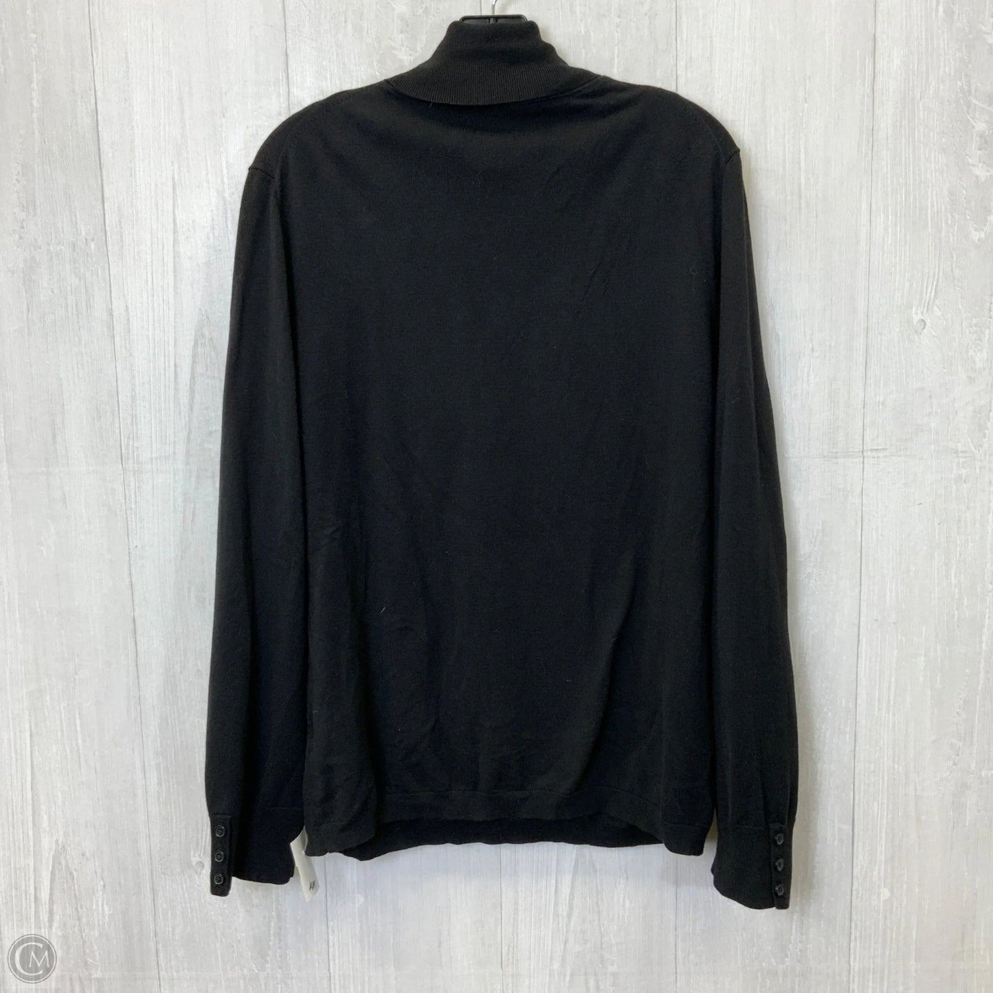 Top Long Sleeve Basic By Talbots In Black, Size: Xl