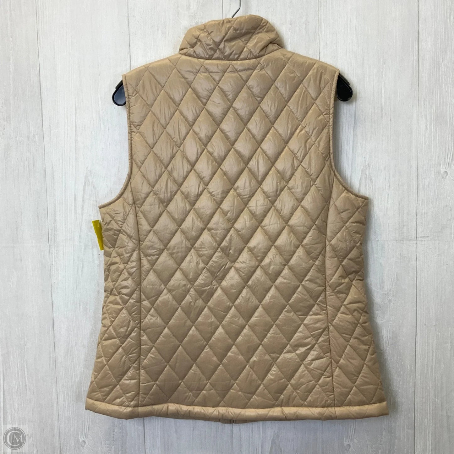 Vest Puffer & Quilted By Time And Tru In Tan, Size: M