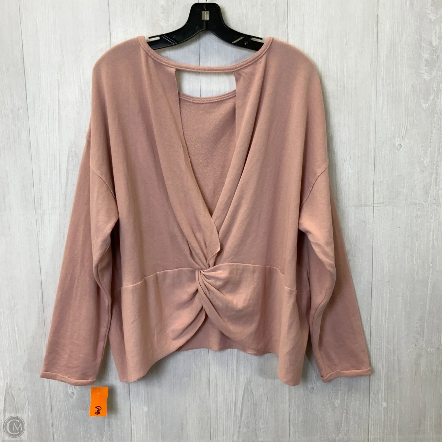 Athletic Top Long Sleeve Crewneck By Maurices In Mauve, Size: 1x