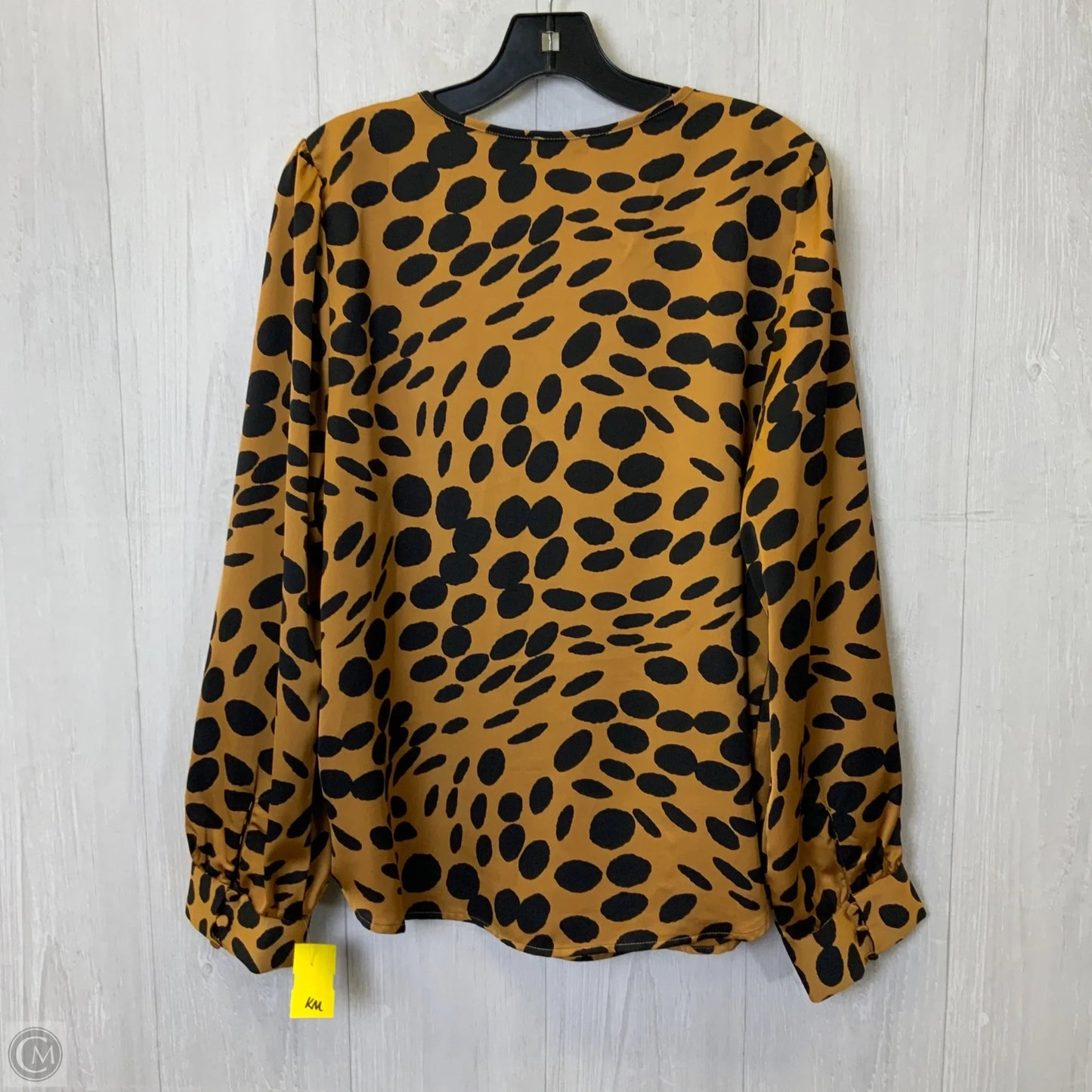 Top Long Sleeve By J. Crew In Blue & Brown, Size: Xl