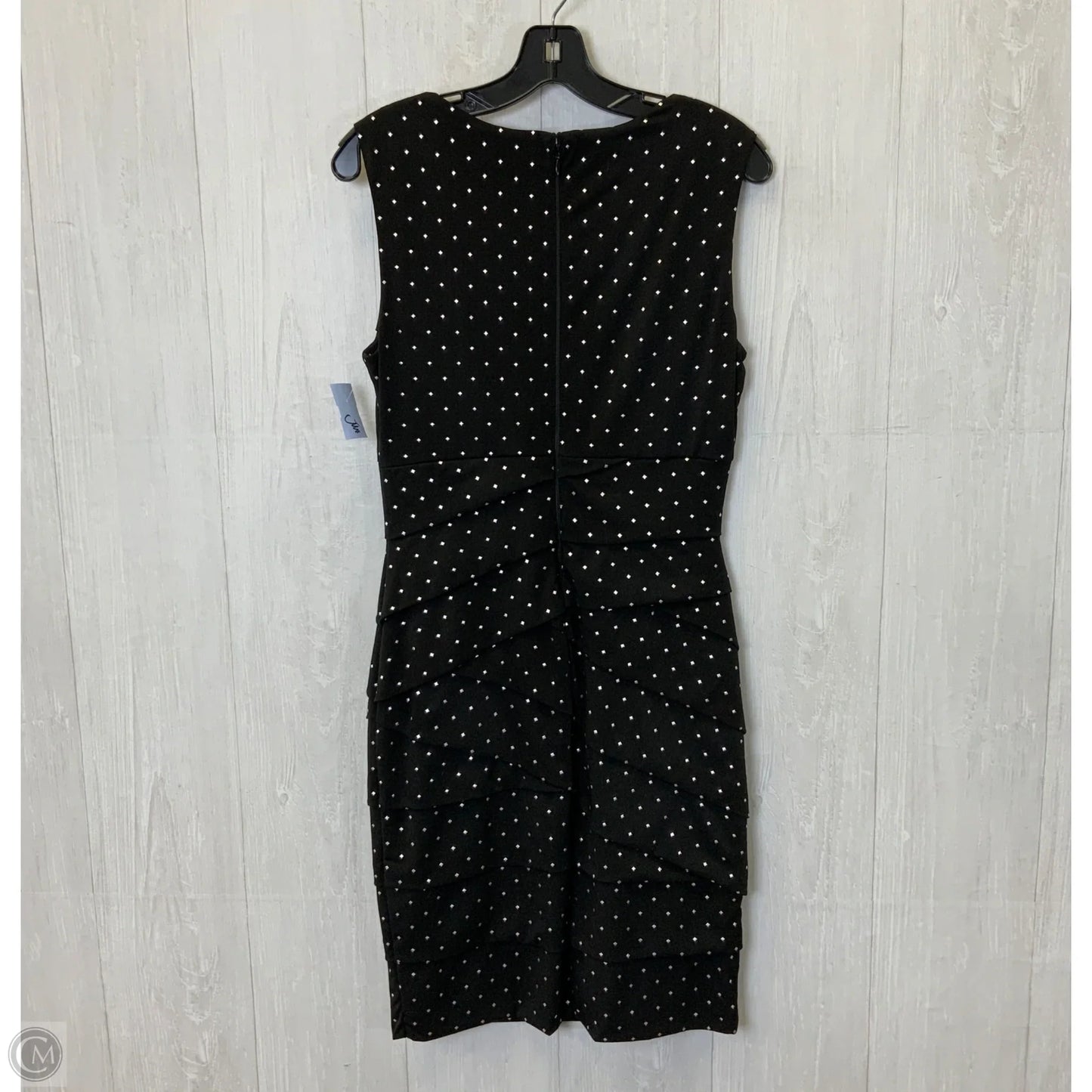 Dress Party Midi By White House Black Market In Black & Silver, Size: S