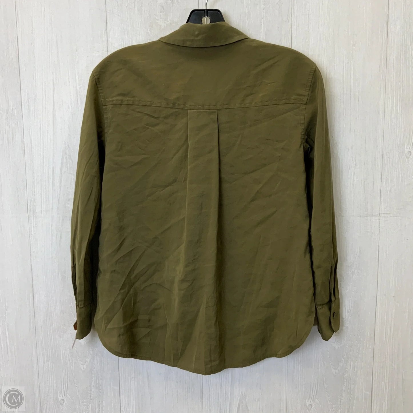 Top Long Sleeve By Banana Republic In Green, Size: Xxs