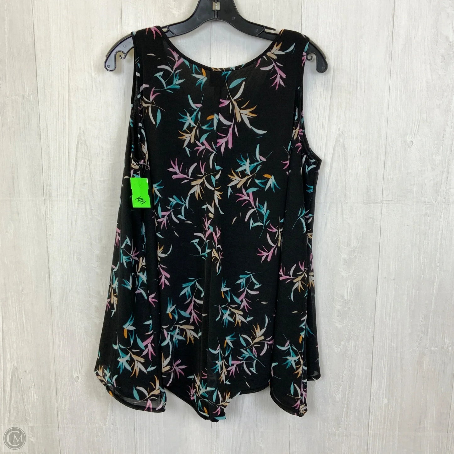 Top Sleeveless By Worthington In Black, Size: 1x