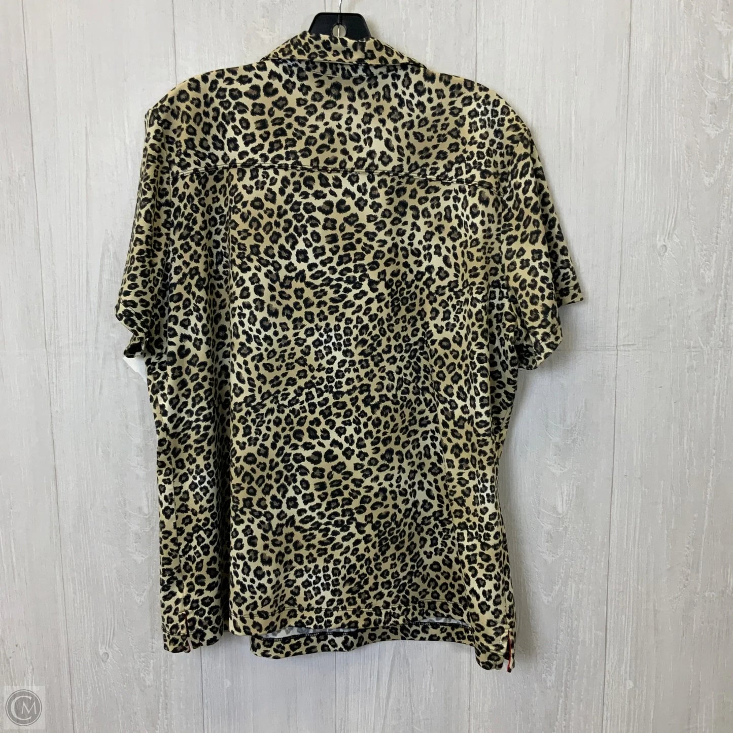 Top Short Sleeve By Clothes Mentor In Animal Print, Size: 2x