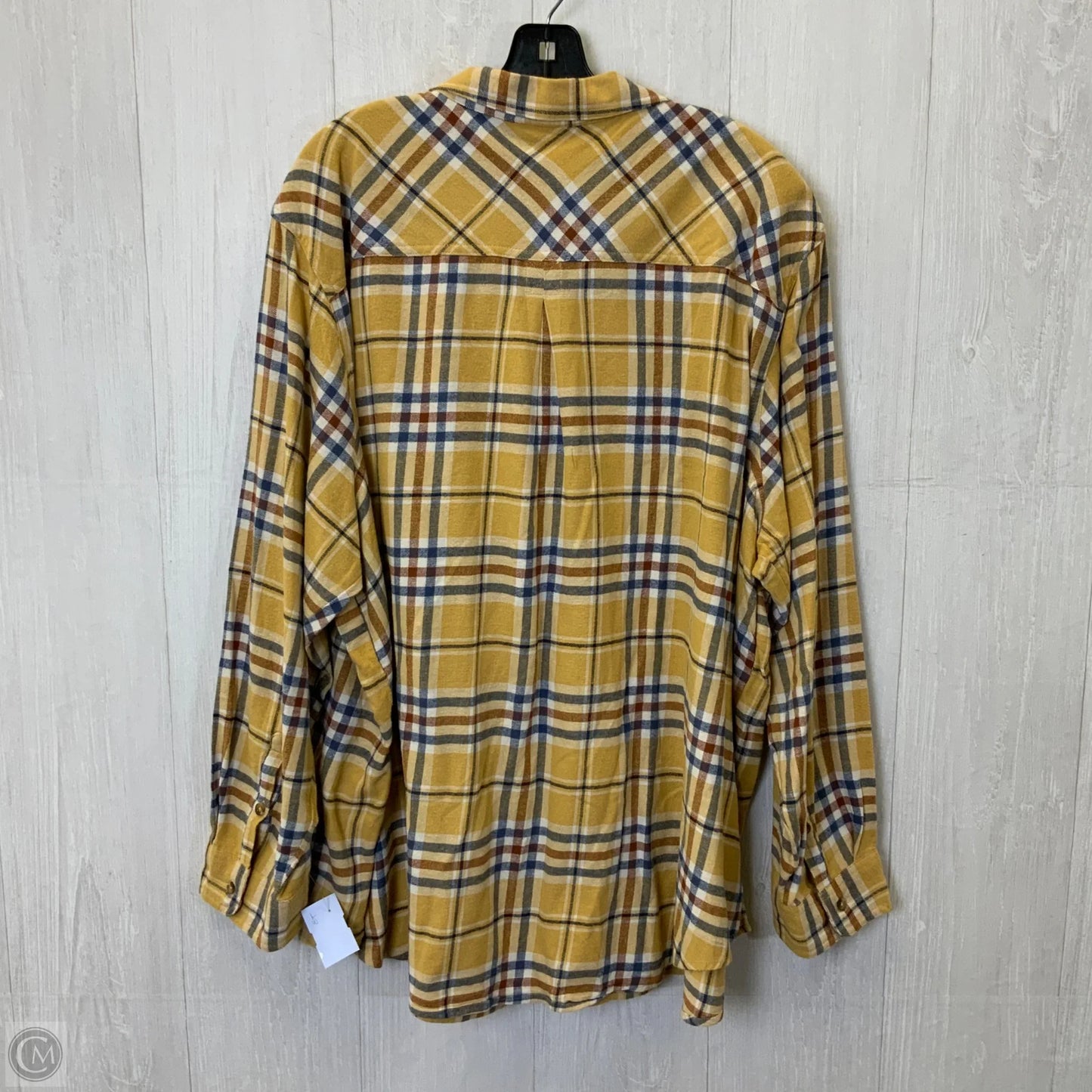 Top Long Sleeve By Sonoma In Yellow, Size: 4x