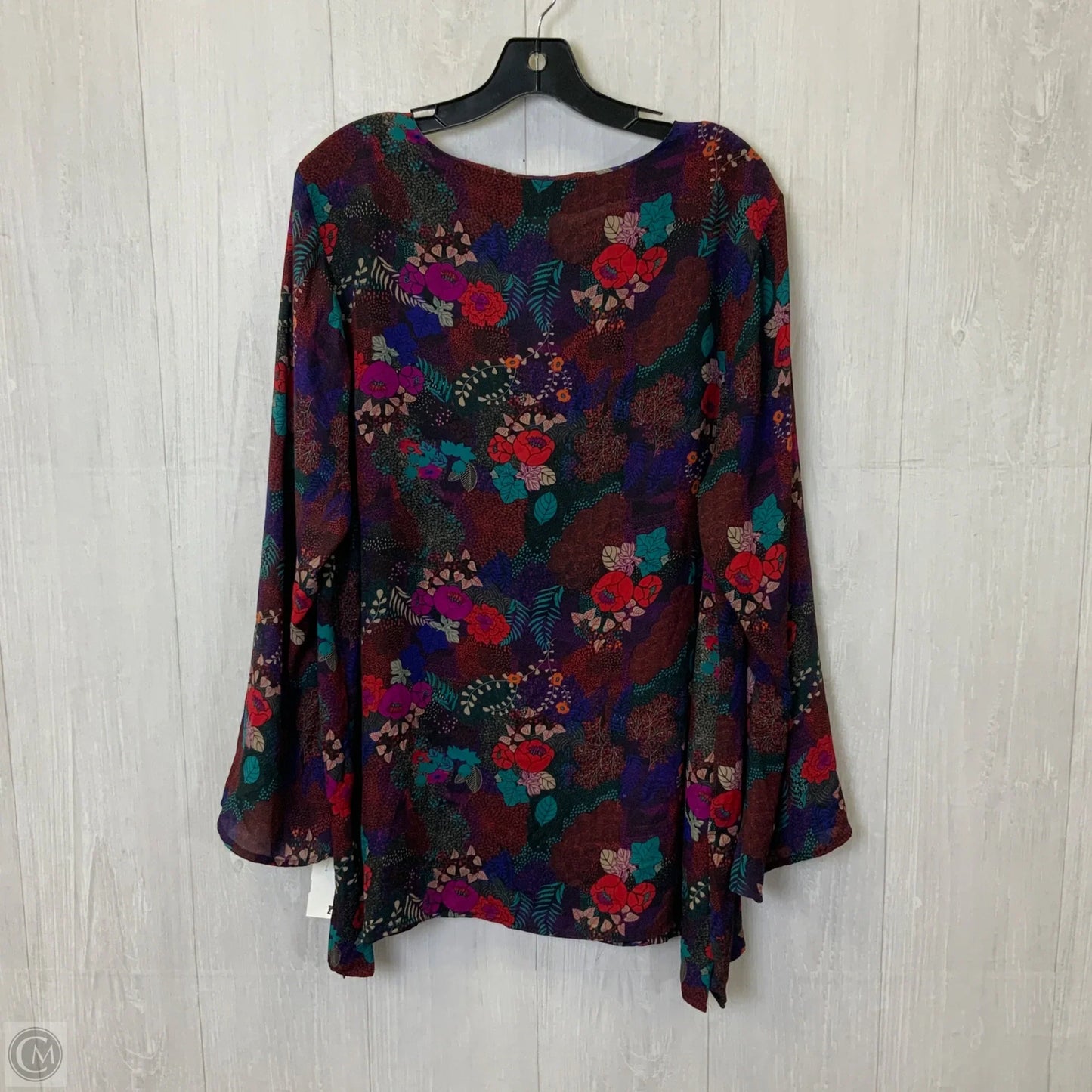Blouse Long Sleeve By Violet And Claire In Multi-colored, Size: 2x