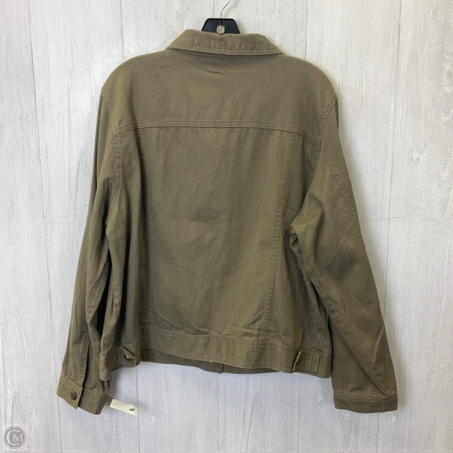 Blouse Long Sleeve By West Bound In Green, Size: Xl
