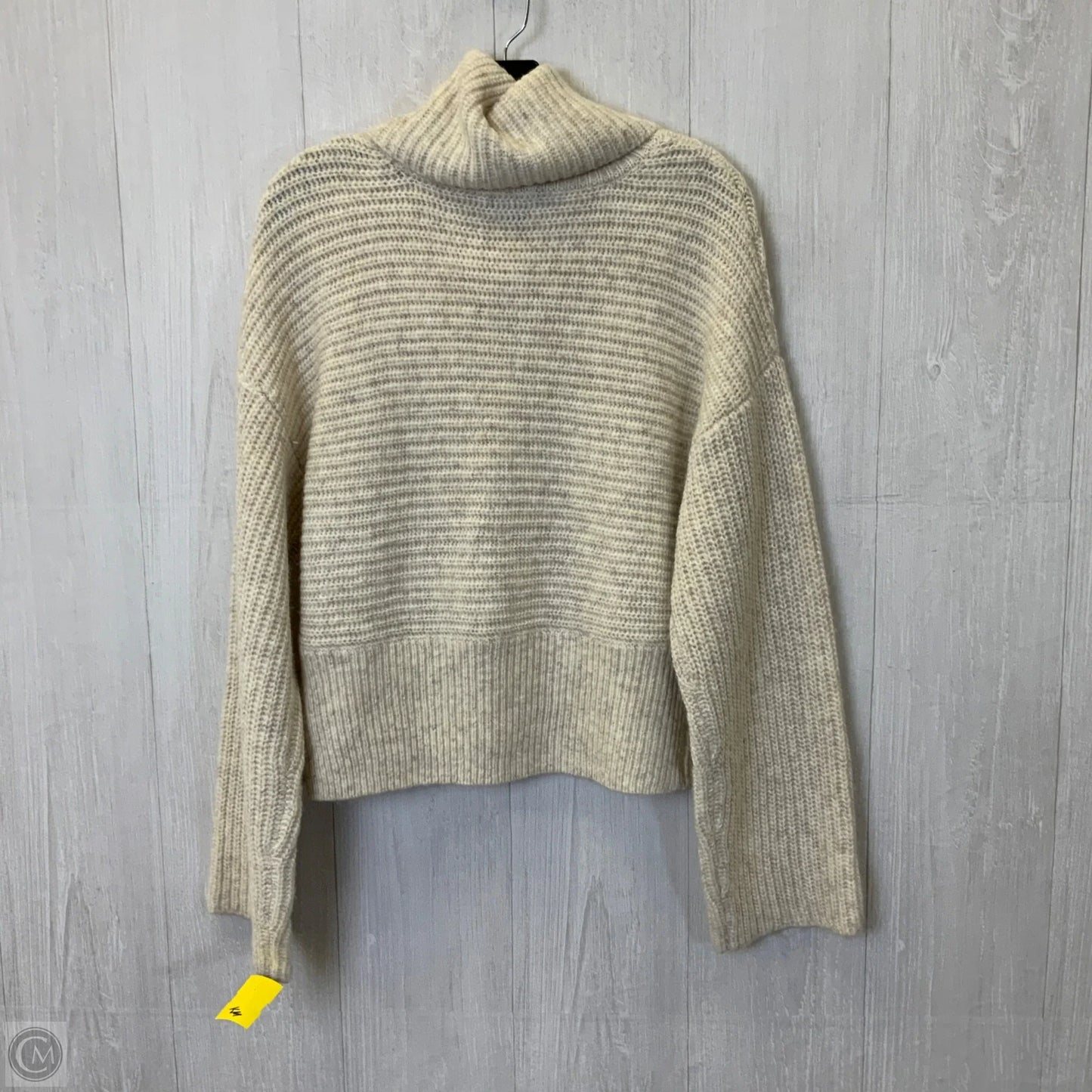 Sweater By Express In Cream, Size: L