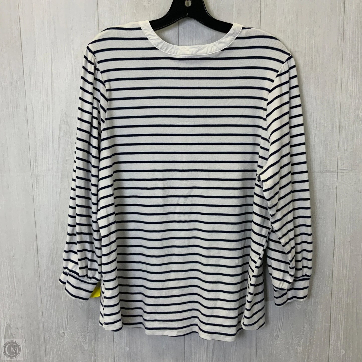 Top Long Sleeve By Lc Lauren Conrad In Striped Pattern, Size: 3x