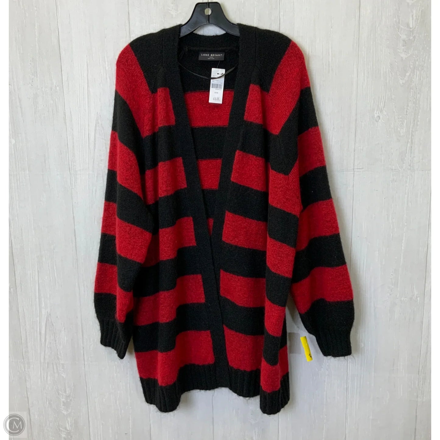 Cardigan By Lane Bryant In Black & Red, Size: 3x