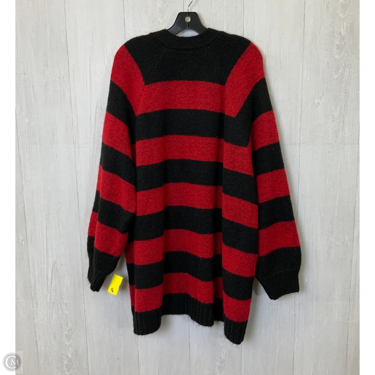 Cardigan By Lane Bryant In Black & Red, Size: 3x