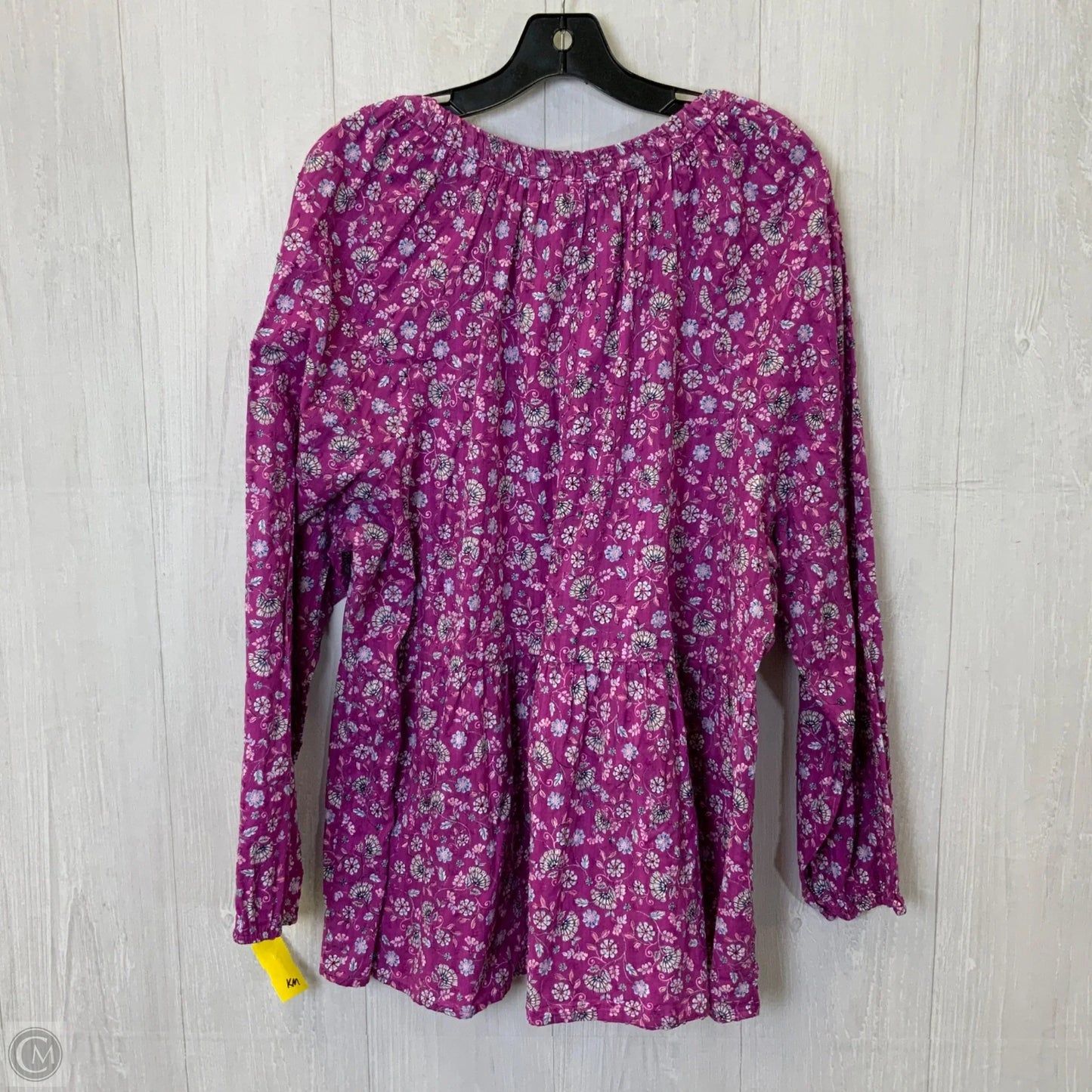 Top Long Sleeve By Lane Bryant In Blue & Purple, Size: 3x