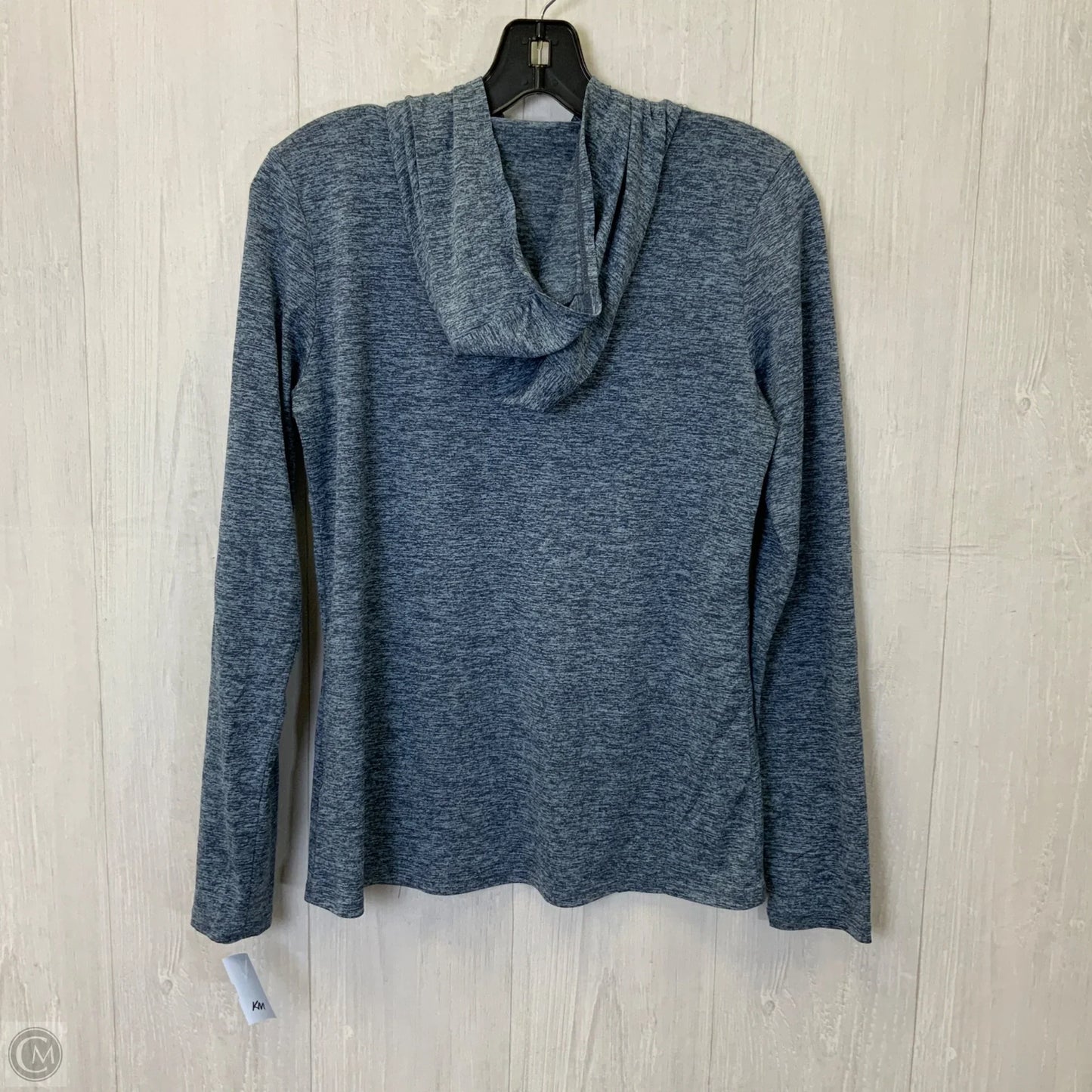 Athletic Top Long Sleeve Hoodie By Nike Apparel In Navy, Size: S