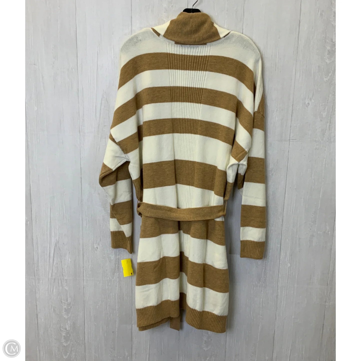 Cardigan By Lane Bryant In Brown & Cream, Size: 3x