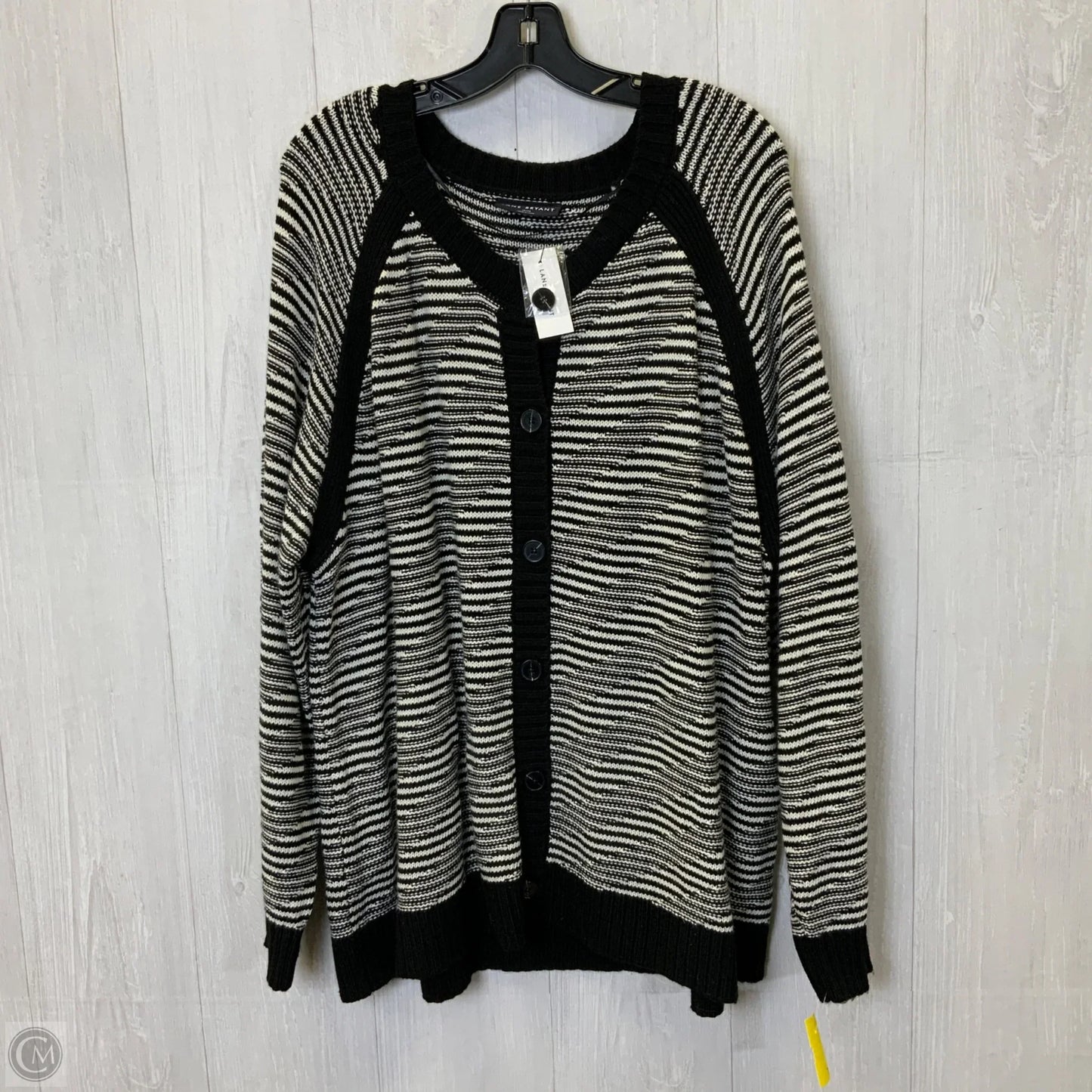 Cardigan By Lane Bryant In Black & White, Size: 4x