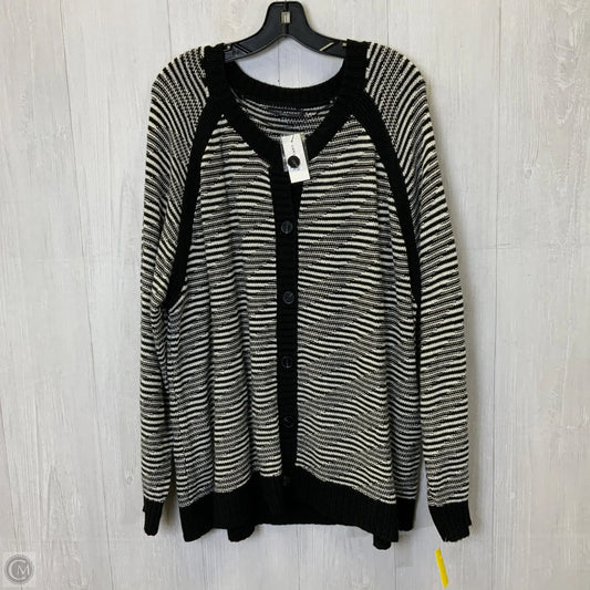 Cardigan By Lane Bryant In Black & White, Size: 4x