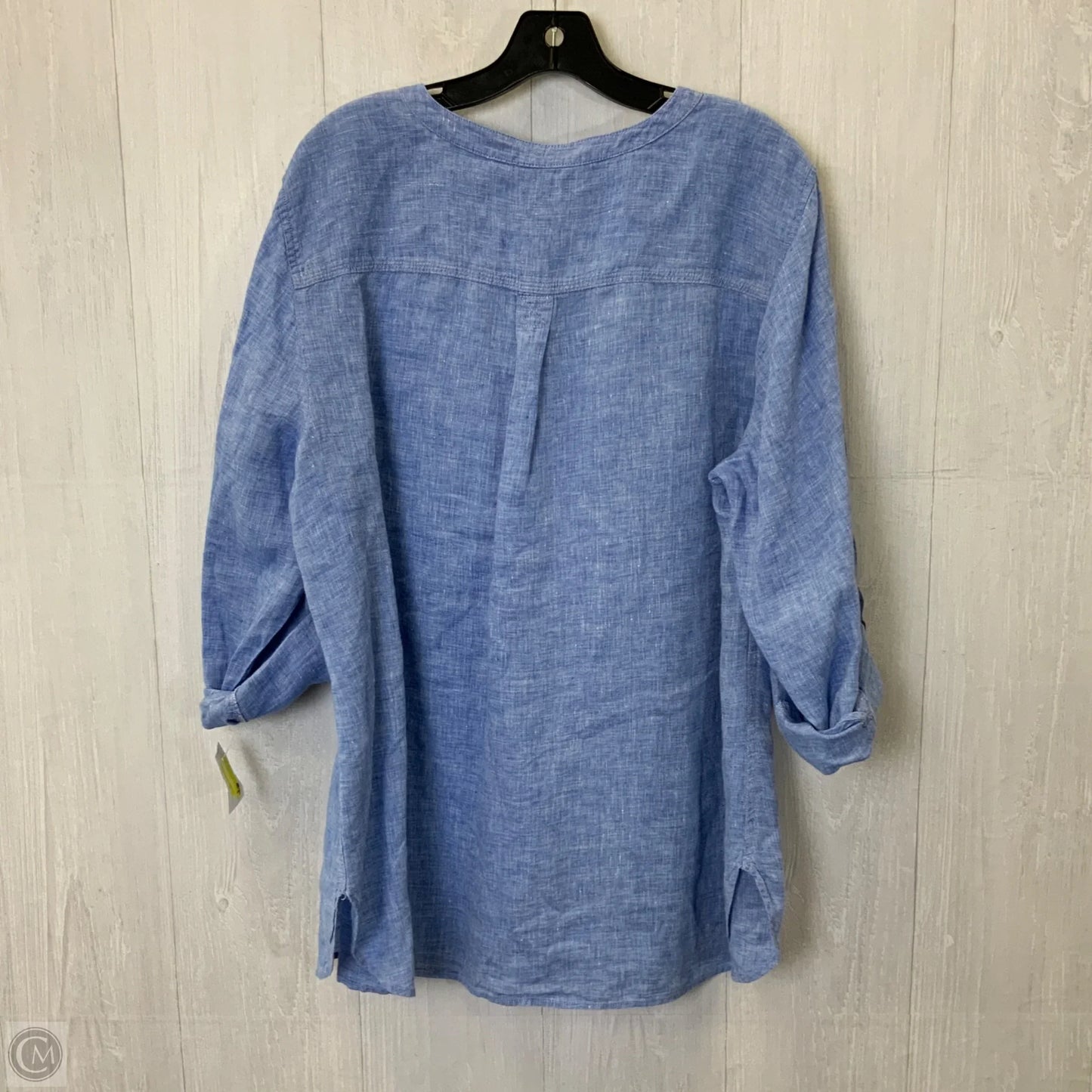 Top Long Sleeve By Talbots In Blue, Size: 2x