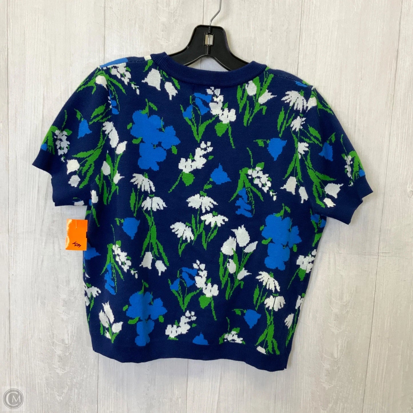 Top Short Sleeve Designer By Kate Spade In Blue, Size: Xl