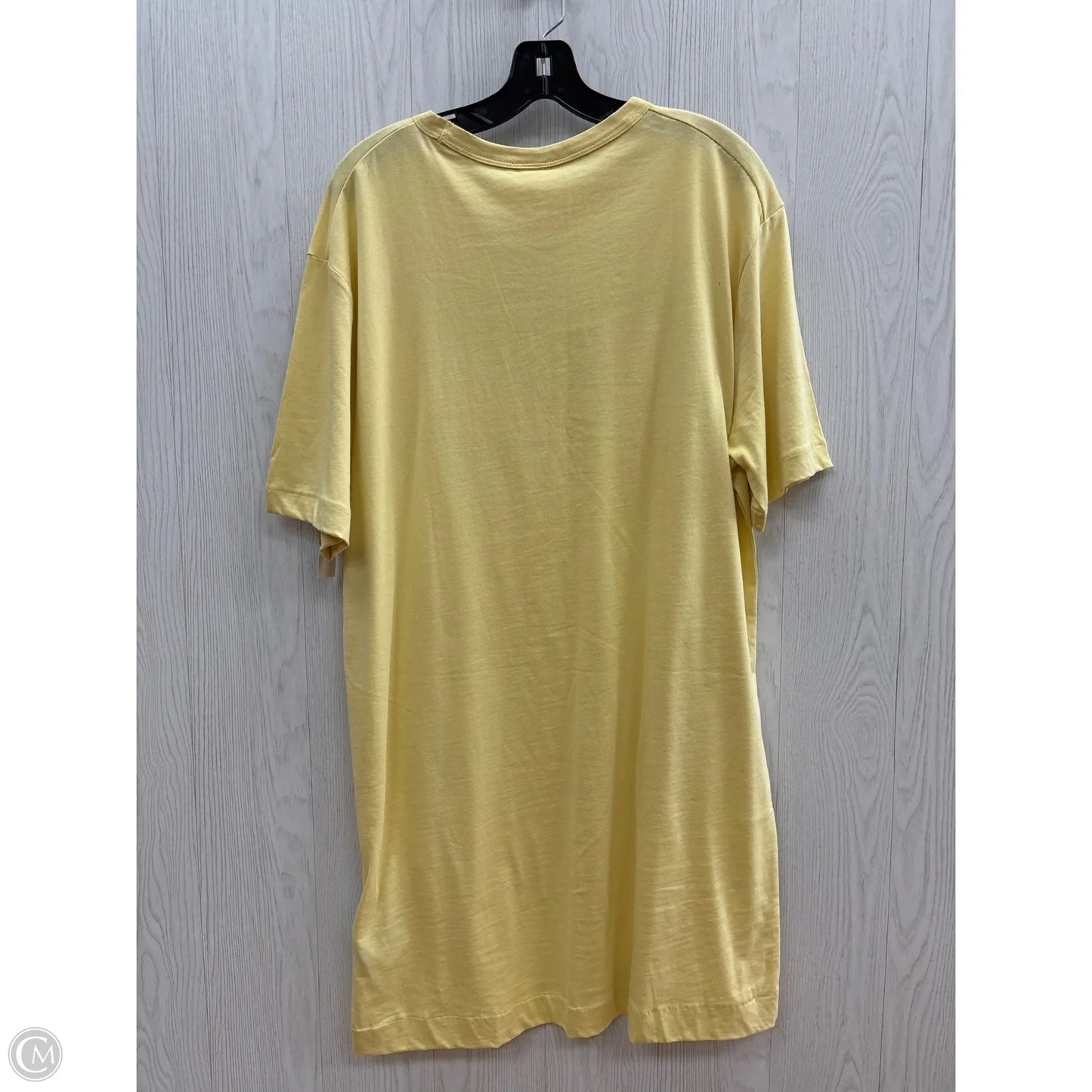 Dress Casual Short By H&m In Yellow, Size: L