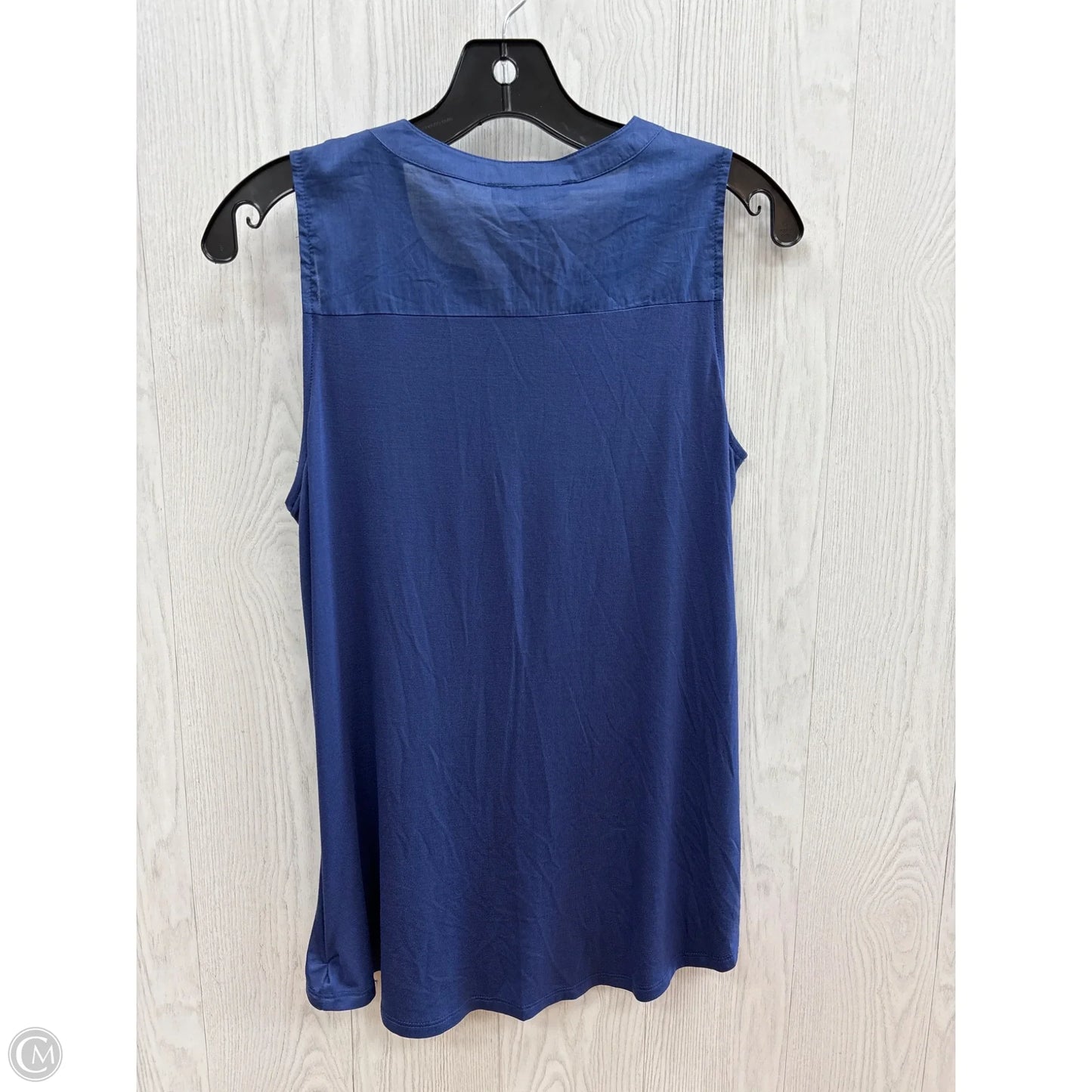 Top Sleeveless By Cable And Gauge In Blue, Size: S