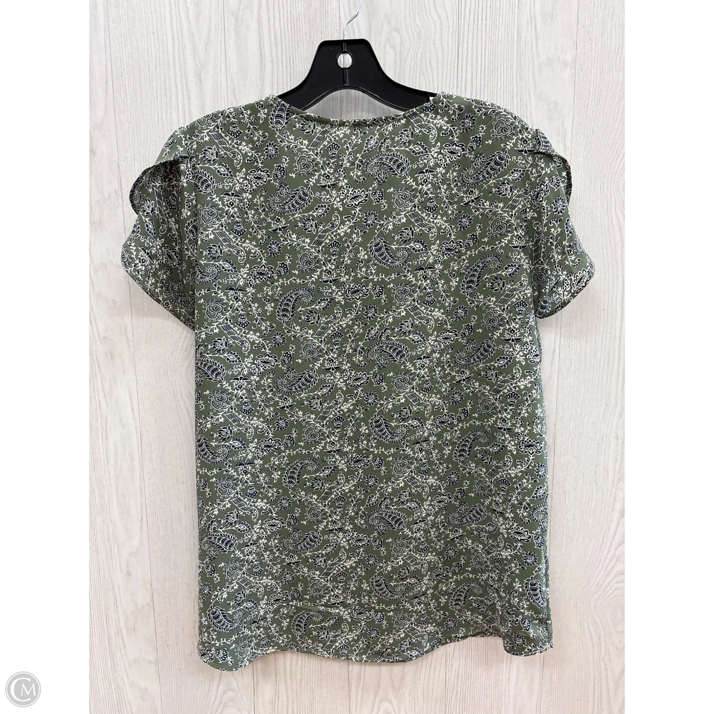 Top Short Sleeve By Shein In Green, Size: M