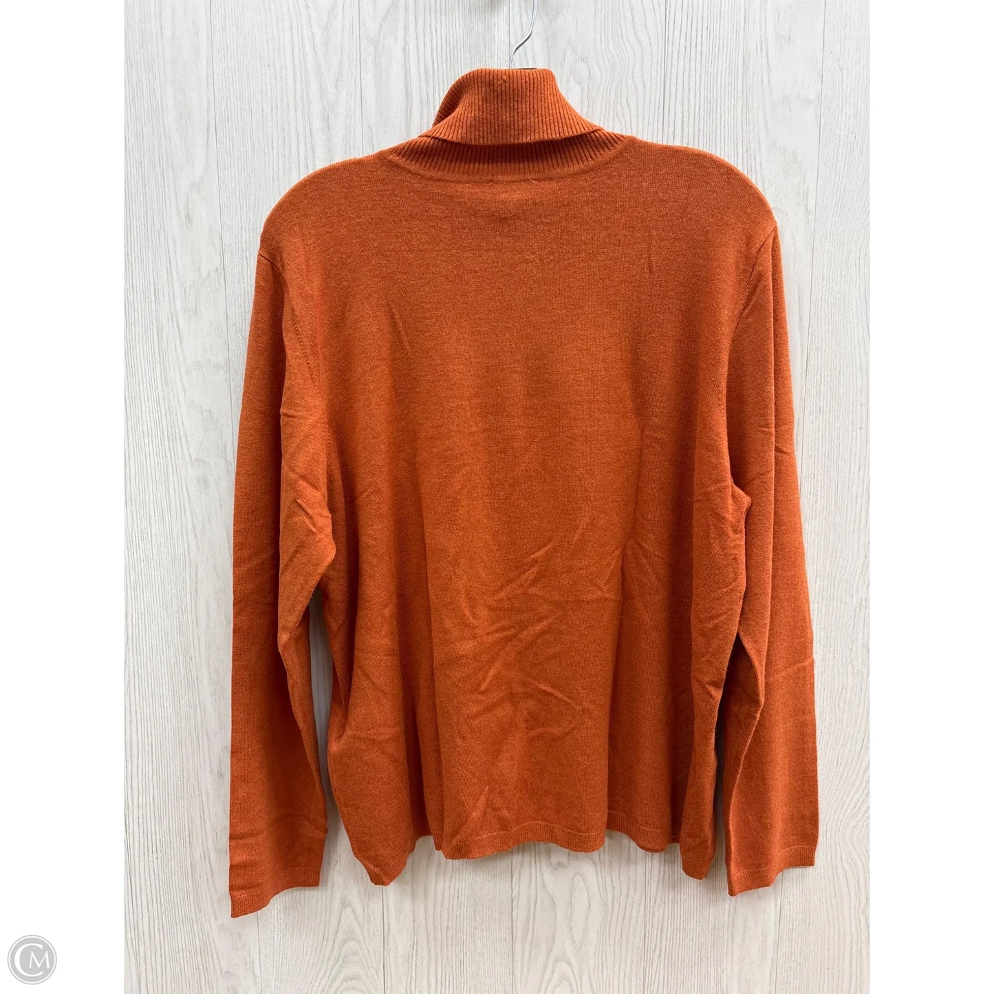 Top Long Sleeve By Chicos In Orange, Size: Xl