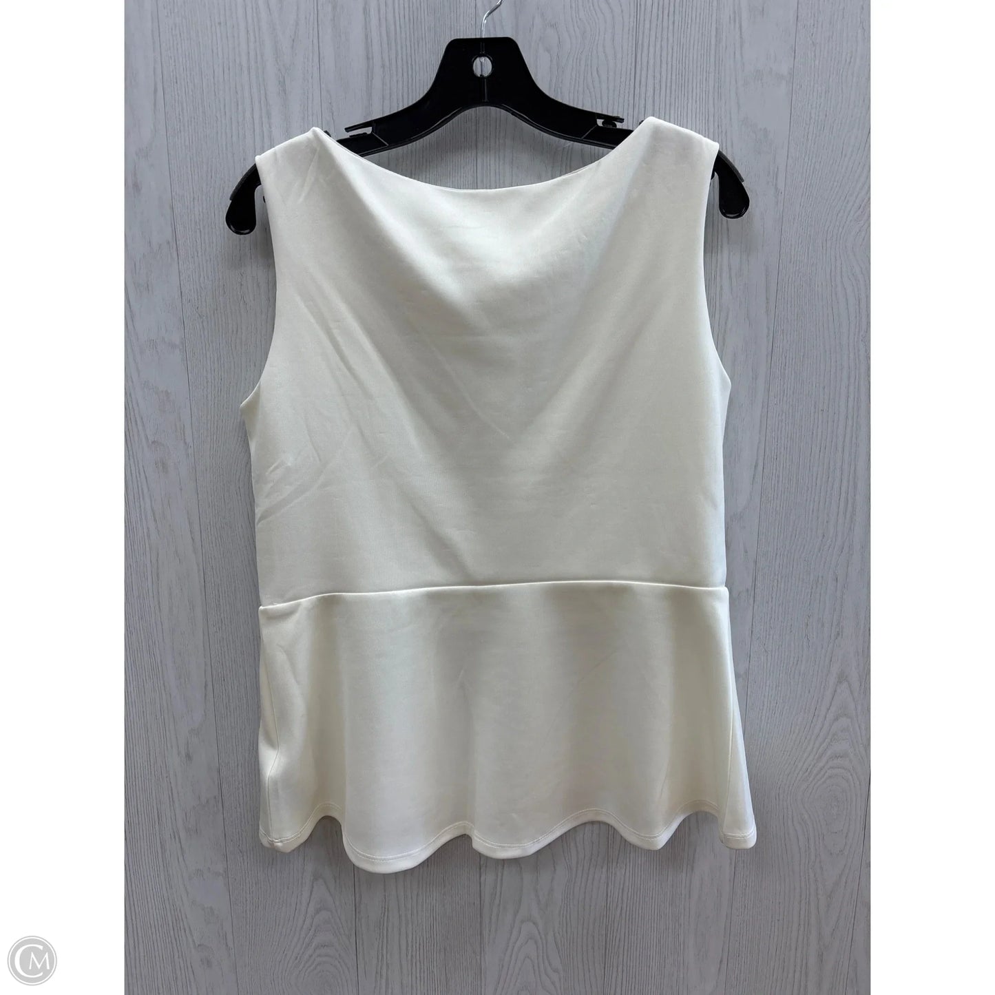 Top Sleeveless By Bisou Bisou In Cream, Size: L
