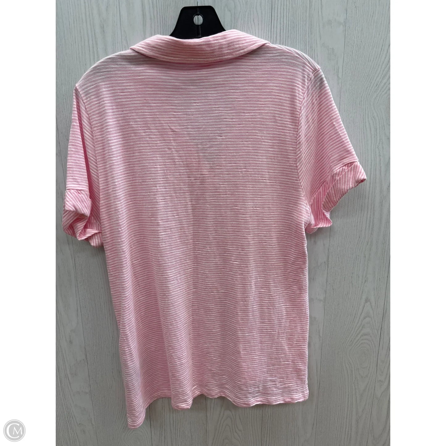 Top Short Sleeve By Talbots In Pink, Size: L