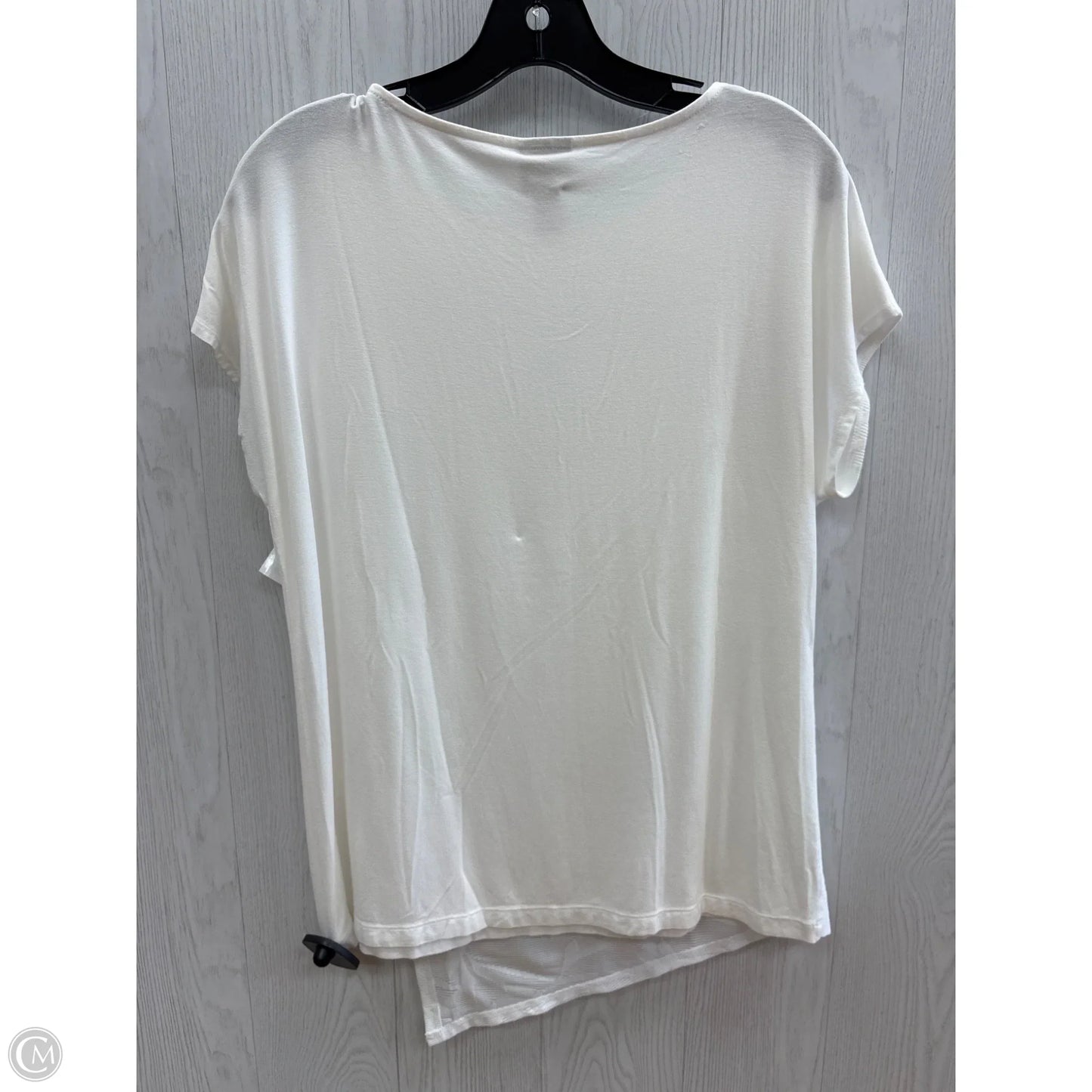 Top Short Sleeve By Chicos In White, Size: M