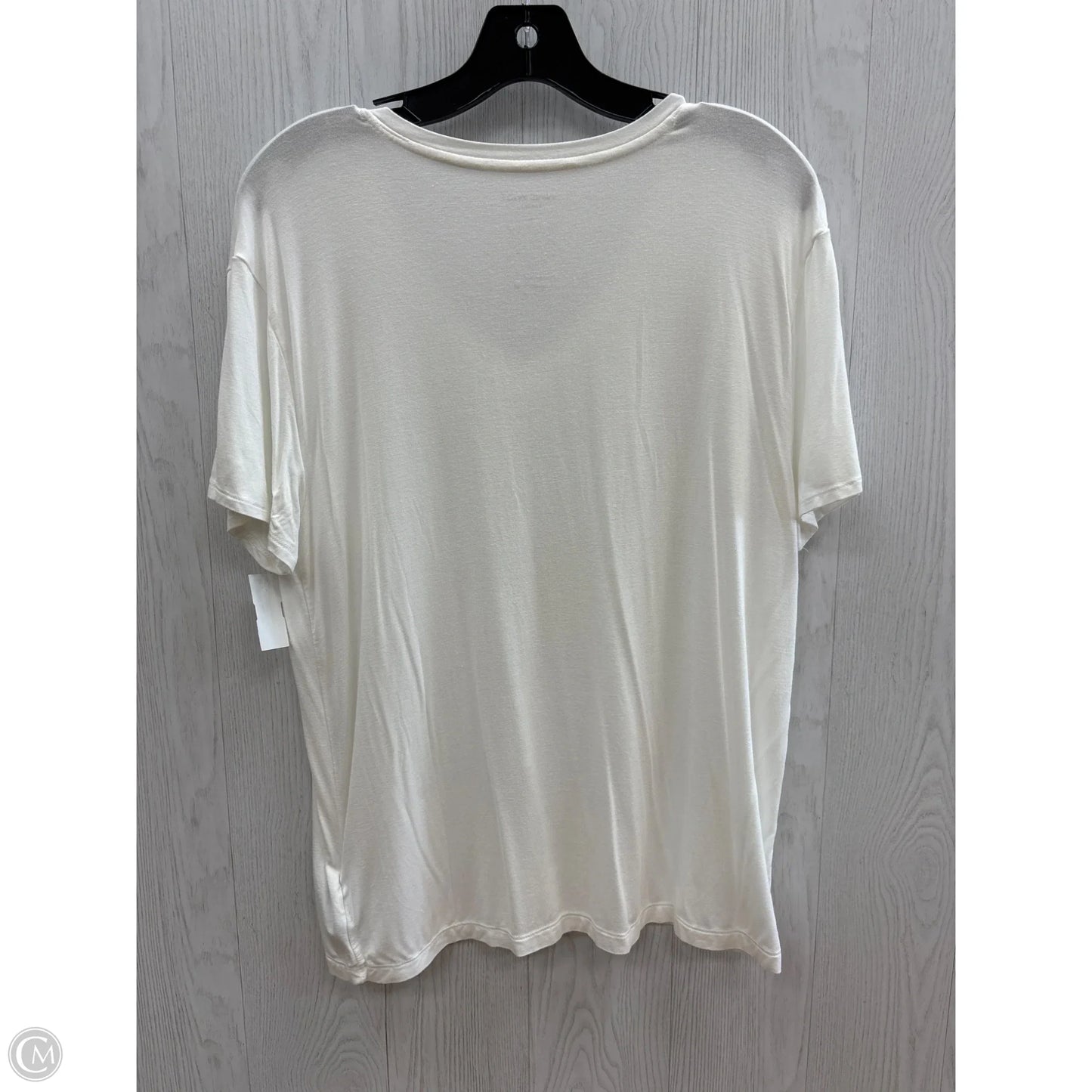 Top Short Sleeve By Nine West In White, Size: L