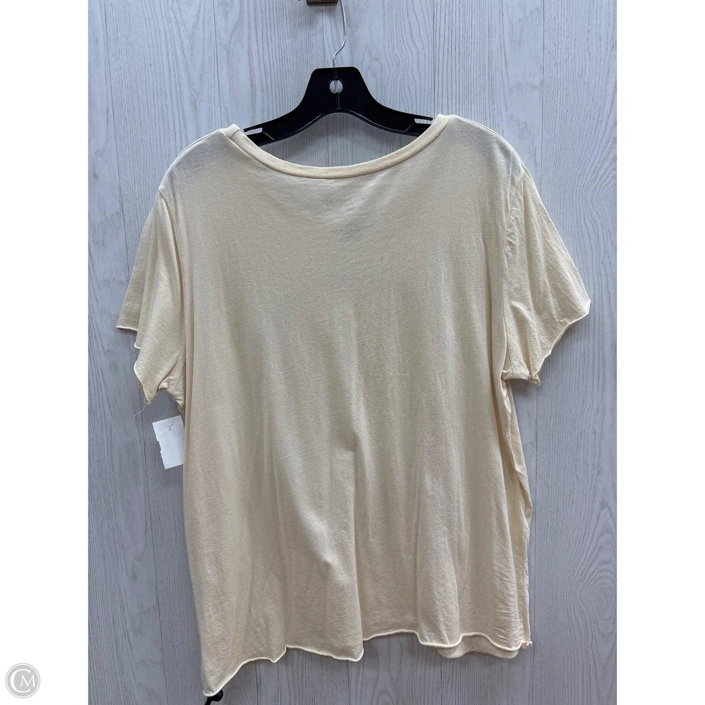 Top Short Sleeve By Grayson Threads In Cream, Size: 2x