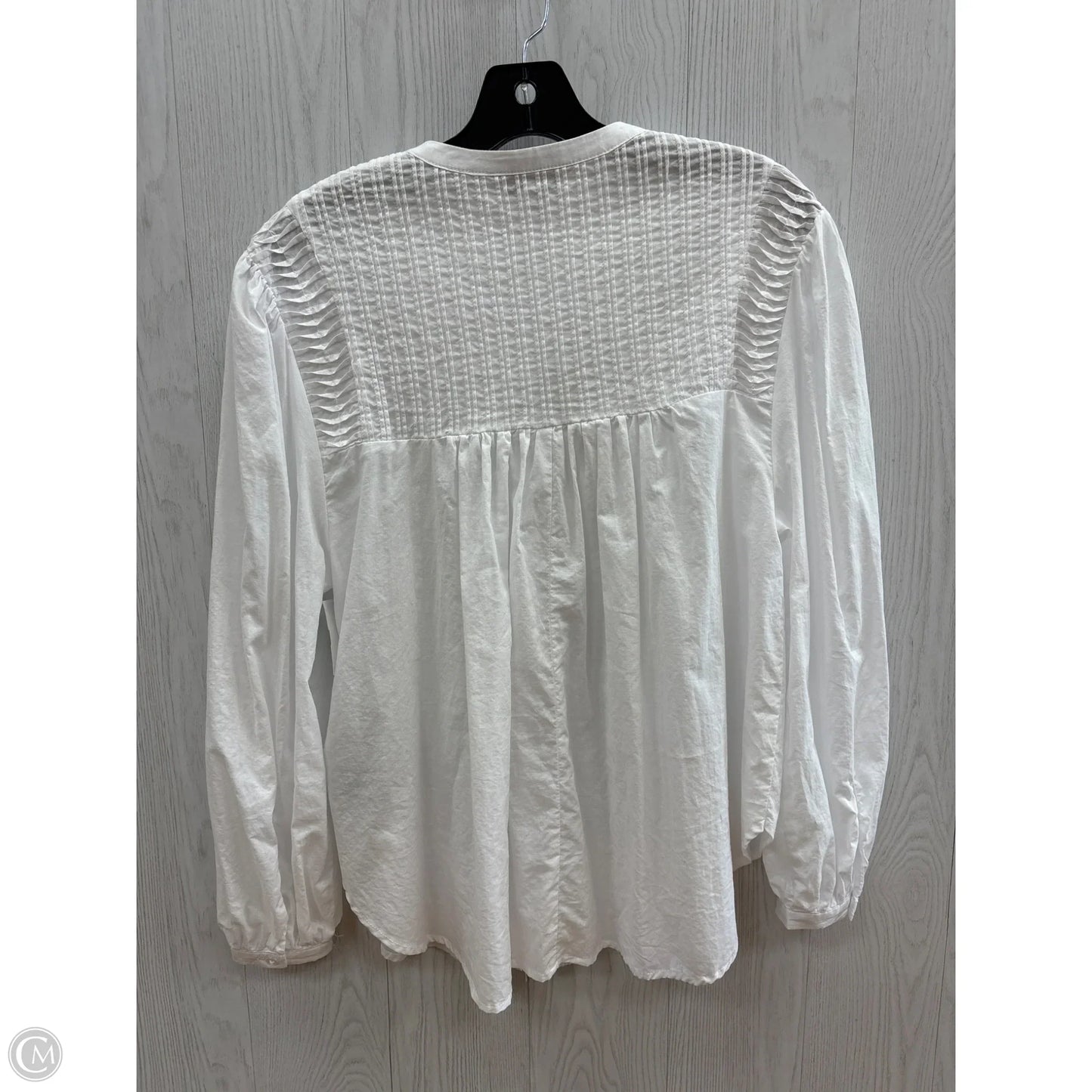 Top Long Sleeve By Ophelia Roe In White, Size: S