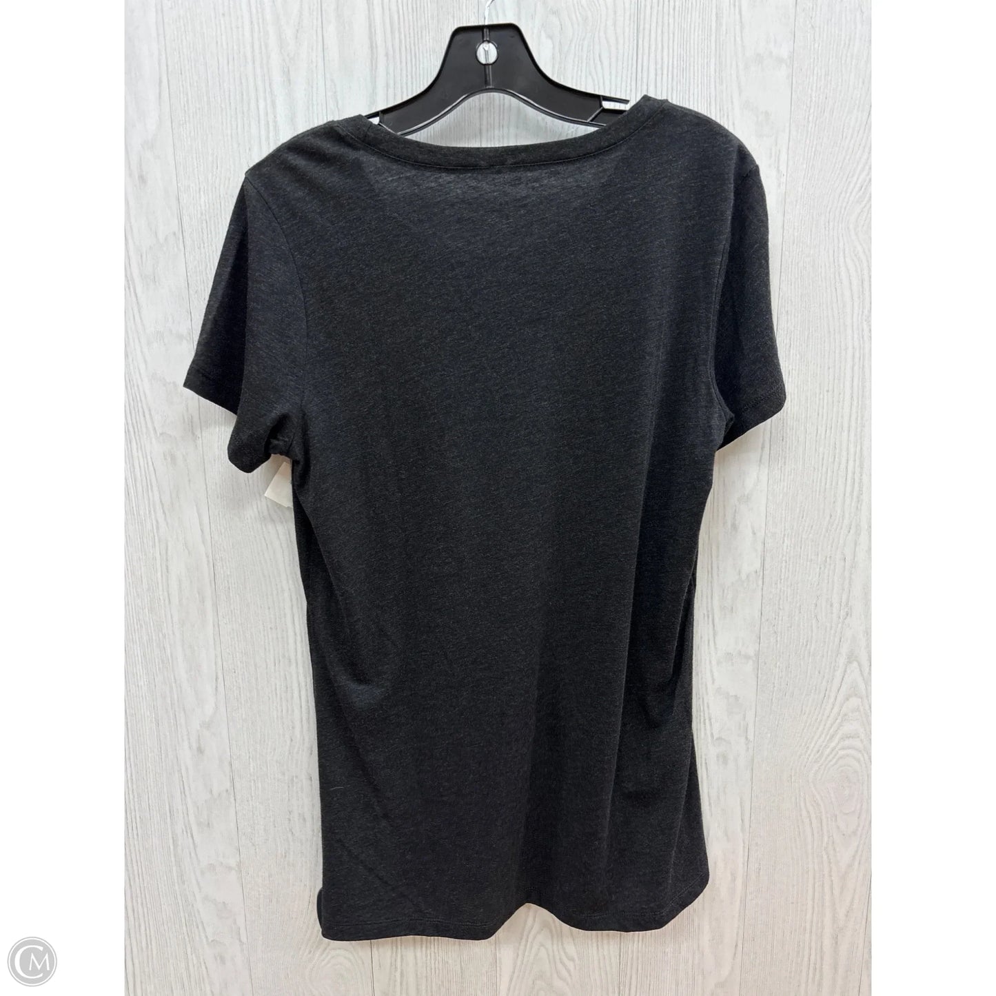 Top Short Sleeve Basic By Clothes Mentor In Grey, Size: Xxl